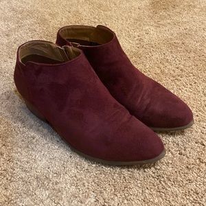 Dark Red / Cranberry Ankle Boot